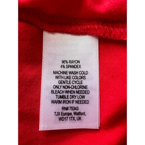 NWT Cynthia Rowley Halter Pull On Red Orange Stretch Cross Back Dress Size XS - Picture 8 of 12